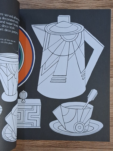 Emily Bone - Art Deco patterns to colour (carte de colorat)