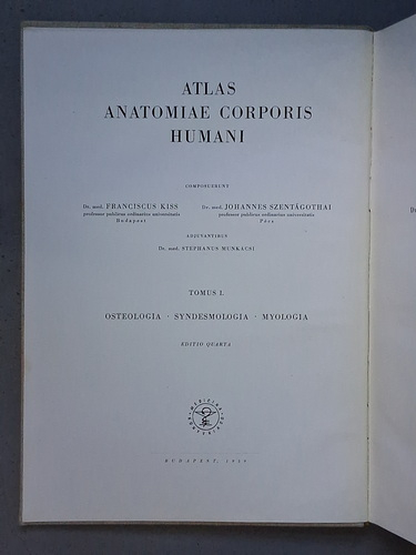 Francisus Kiss - Atlas anatomiae corporis humani (3 volume)