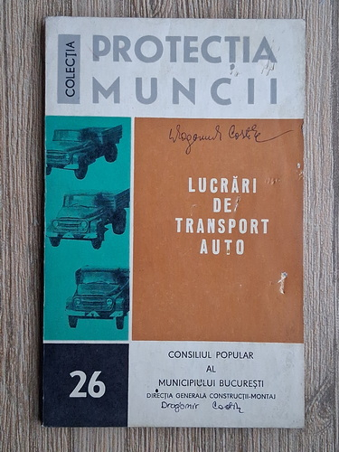 Anticariat: Corneliu Weber - Lucrari de transport auto
