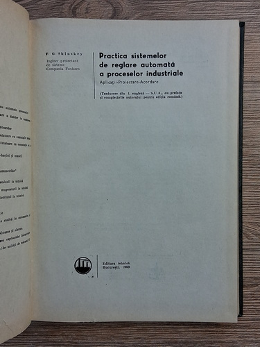 F. G. Shinskey - Practica sistemelor de reglare automata a proceselor industriale. Aplicatii, proiectare, acordare