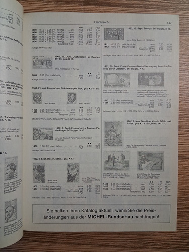 Michel. Europa katalog 2001/2002, band 1. West und mitteleuropa (ohne deutschland)