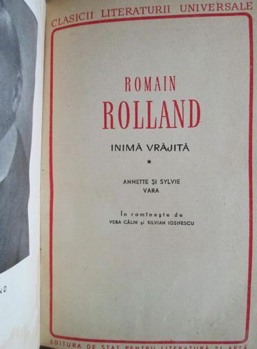 Romain Rolland - Inima vrajita (3 volume, coperti cartonate)