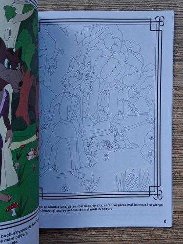 Scufita rosie (carte de colorat)