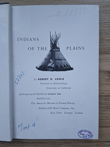 Robert H Lowie Indians Of The Plains Cump r Robert H Lowie Indians Of The Plains Cump r