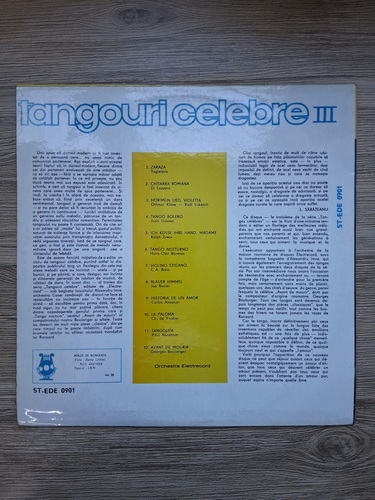 Orchestra Electrecord, Alex Imre - Tangouri celebre III