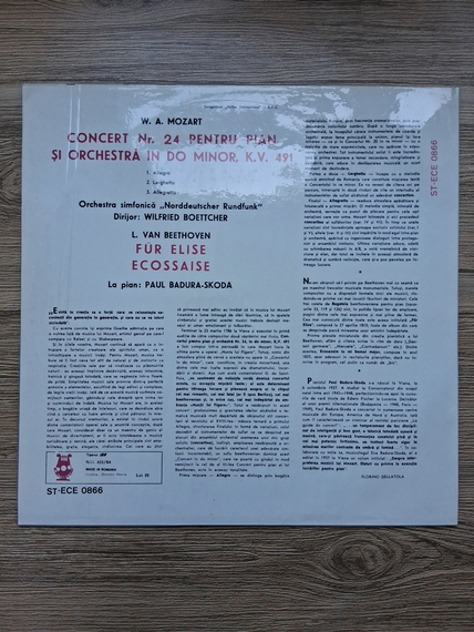 Paul Badura-Skoda, Wilfried Boettcher, Orchestra simfonica Norddeutscher Rundfunk  - Concert Nr. 24 pentru pian si orchestra in Do Minor (Wolfgang Amadeus Mozart)