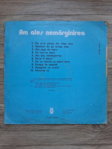 Cornel Fugaru - Am ales nemarginirea. Melodii de Cornel Fugaru