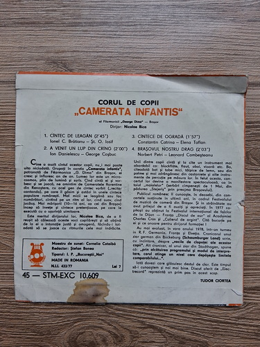 Corul de copii Camerata Infantis al Filarmonicii George Dima Brasov - Cintec de leagan