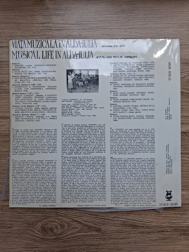 Formatia de muzica veche Consort - Viata muzicala in Alba-Iulia, secolele XVI-XVII