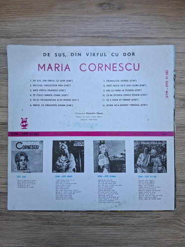 Maria Cornescu - De sus, din virful cu dor