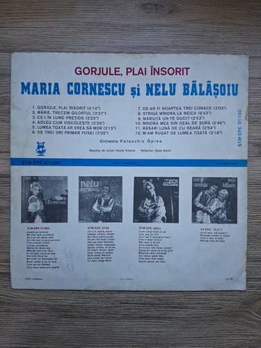 Maria Cornescu, Nelu Balasoiu - Gorjule, plai insorit