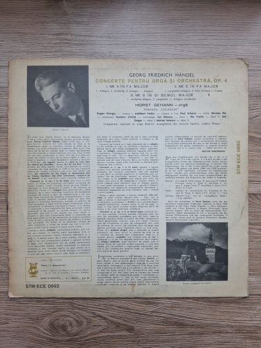 Orchestra de camera din Heidelberg, Horst Gehann - Concertele pentru orga si orchestra nr. 4, 5 si 6, op. 4 (Georg Friedrich Handel)