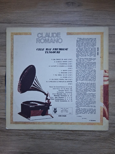 Orchestra Electrecord, Orchestra Alexandru Avramovici, Alexandru Imre - Cele mai frumoase tangouri (Claude Romano)