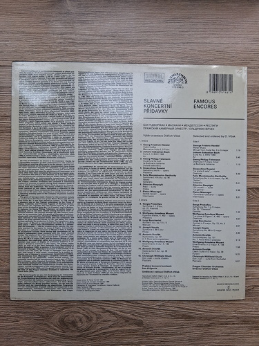 Prague Chamber Orchestra, Oldrich Vlcek - Famous encores