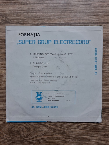 Super Grup Electrecord - Morning sky. El bimbo