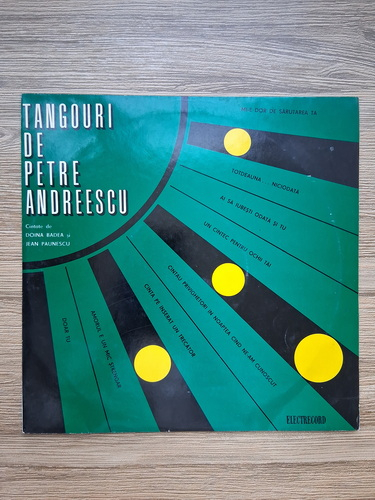 Doina Badea, Jean Paunescu, Orchestra Electrecord - Tangouri de Petre Andreescu