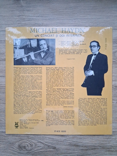 Orchestra Simfonica a Filarmonicii din Oradea, Orchestra Quodlibet Musicum, Miron Ratiu, Aurelian Octav Popa - One concerto and two performers (Michael Haydn)