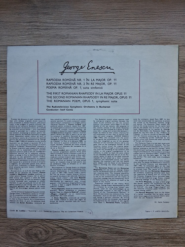 Orchestra simfonica a Radioteleviziunii Romane, Corul de copii al Radioteleviziunii Romane - Rapsodiile romane. Poema romana (George Enescu)