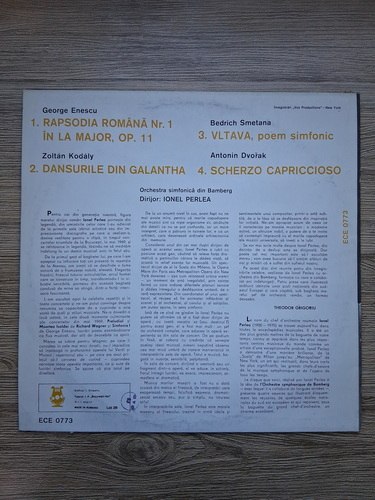 Orchestra Simfonica din Bamberg, Ionel Perlea - Rapsodia romana nr. 1 in La major, op. 11 (George Enescu, Zoltan Kodaly, Bedrich Smetana, Antonin Dvorak)