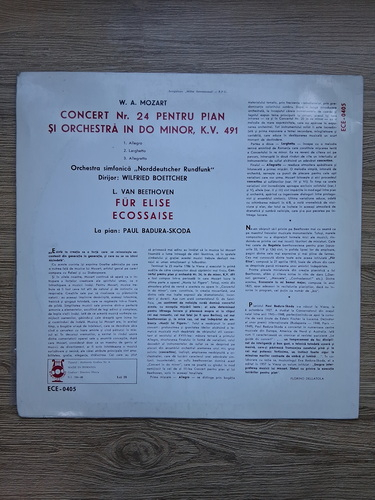 Orchestra simfonica Norddeutscher Rundfunk, Wilfried Boettcher, Paul Badura-Skoda - Concert Nr. 24 pentru pian si orchestra in do minor (Wolfgang Amadeus Mozart, Ludwig van Beethoven)