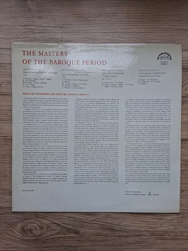 Prague Chamber Orchestra - The masters of the Baroque period (Henry Purcell, Jean Baptiste Lully, Arcangelo Corelli, Johann Joseph Fux)
