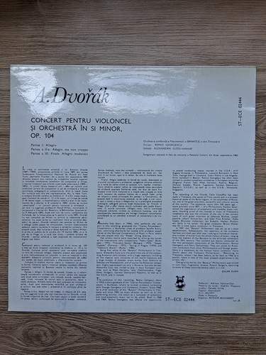 Symphony orchestra of the Banatul philharmonic in Timisoara, Remus Georgescu - Concerto for cello and orchestra (Antonin Dvorak)