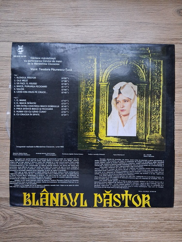 Teodora Paunescu-Tuca, Corul de maici de la Manastirea Clocociov - Blandul pastor. Cantece manastiresti
