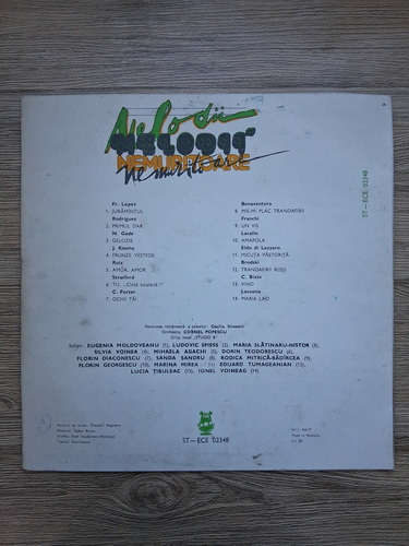 Orchestra Cornel Popescu, Eugenia Moldoveanu, Ludovic Spiess - Melodii nemuritoare