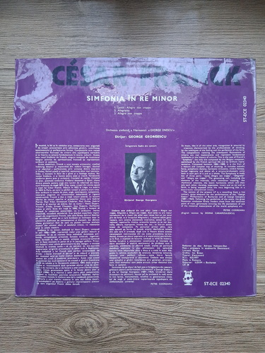 Orchestra simfonica a Filarmonicii George Enescu din Bucuresti, George Georgescu - Symphony in D minor. Simfonia in Re minor (Cesar Franck)