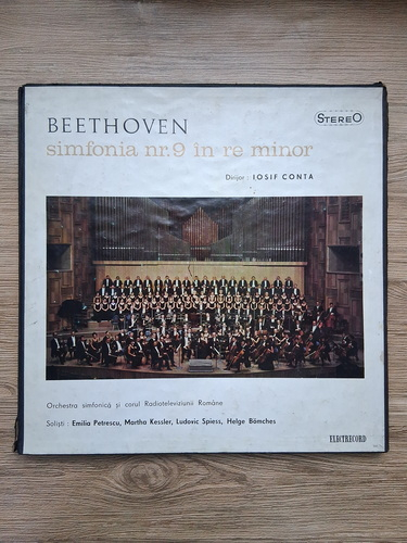 Orchestra simfonica a Radioteleviziunii Romane, Corul Radioteleviziunii Romane, Iosif Conta - Simfonia nr. 9 in Re minor, op. 125 (Ludwig van Beethoven, 2 viniluri)