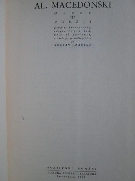 Alexandru Macedonski - Opere (volumul 3 - poezii)