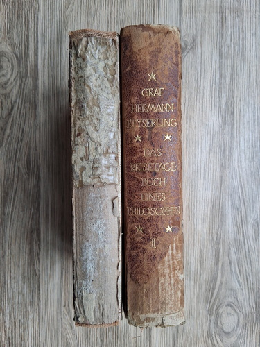 Graf Hermann Keyserling - Das reisetagebuch eines philosophen (2 volume, 1921, uzata)