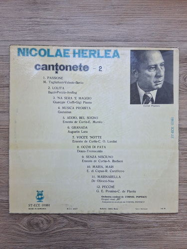 Nicolae Herlea, Orchestra Cornel Popescu - Cantonete 2