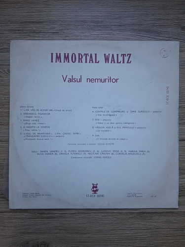 Orchestra Cornel Popescu, Sanda Sandru, Florin Georgescu - Immortal Waltz. Valsul nemuritor