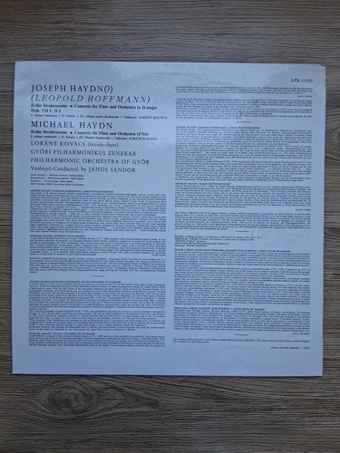 Philharmonic Orchestra of Gyor, Janos Sandor, Kovacs Lorant - Flute concerto in D major, Hob. VIIf:D1. Flute concerto in D major (Joseph Haydn, Michael Haydn)
