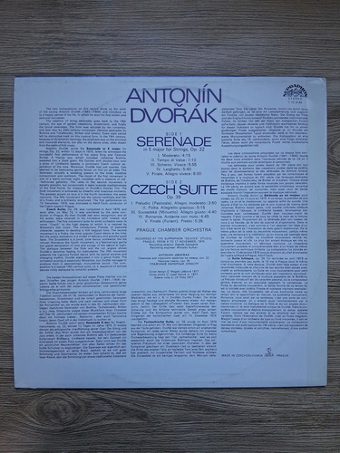 Prague Chamber Orchestra - Serenade in E major for strings, op. 22. Czech suite, op. 39 (Antonin Dvorak)