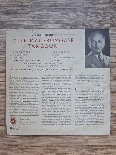 Elena Constantinescu, Jean Paunescu, Orchestra Electrecord, Alexandru Imre - Cele mai frumoase tangouri