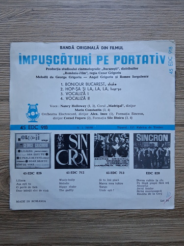 Nancy Holloway, Corul Madrigal, Alexandru Imre, Cornel Fugaru - Banda originala din filmul Impuscaturi pe portativ