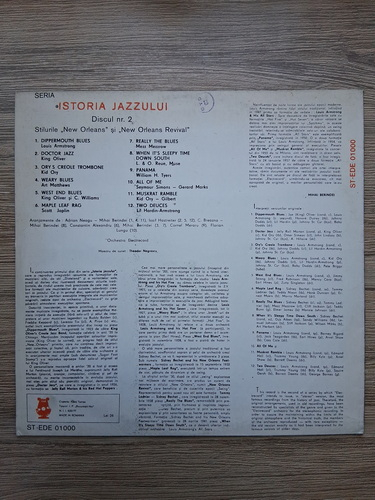 Orchestra Electrecord, Alexandru Imre - Istoria jazzului 2. Stilurile New Orleans si New Orleans revival