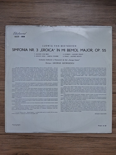 Orchestra Simfonica a Filarmonicii de Stat George Enescu, George Georgescu - Simfonia nr. 3 in Mi bemol major, op. 55. Eroica (Ludwig van Beethoven)