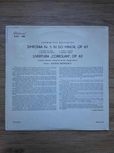 Orchestra Simfonica a Filarmonicii de Stat George Enescu, George Georgescu - Simfonia nr. 5 in Do minor, op. 67. Uvertura Coriolan, op. 62 (Ludwig van Beethoven)