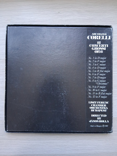 Liszt Ferenc Chamber Orchestra Budapest, Janos Rolla, Maria Frank - 12 concerti grossi, op. 6 (Arcangelo Corelli, 3 viniluri)