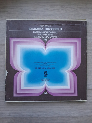 Orchestra de camera a Filarmonicii din Satu-Mare, Corul Filarmonicii din Cluj-Napoca, Paul Popescu - Madama Butterfly (Giacomo Puccini, 3 viniluri)