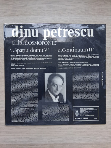 Orchestra simfonica a Radioteleviziunii, Corul Radioteleviziunii, Corul de copii al Radioteleviziunii Romane, Corul Madrigal - Ciclul Cosmofonie (Dinu Petrescu) 