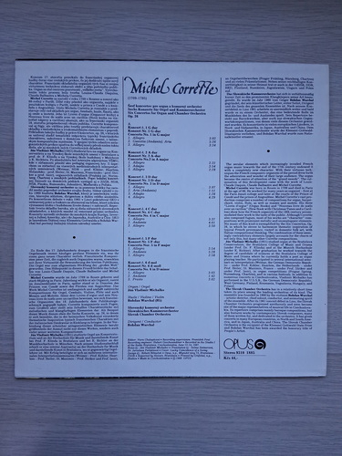 Slovak Chamber Orchestra, Bohdan Warchal, Jan Vladimir Michalko - Six Concertos for organ and chamber orchestra, op. 26 (Michel Corrette)