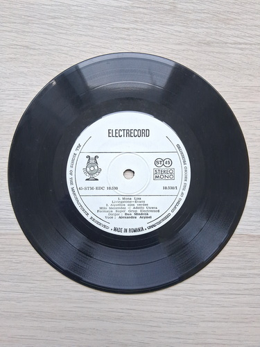 Alexandru Arsinel, Formatia Super Grup Electrecord, Dan Mindrila - Mona Lisa. Melodii din repertoriul lui Nat King Cole