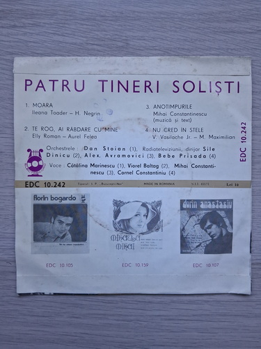 Catalina Marinescu, Viorel Baltag, Mihai Constantinescu, Cornel Constantiniu - 4 tineri solisti 