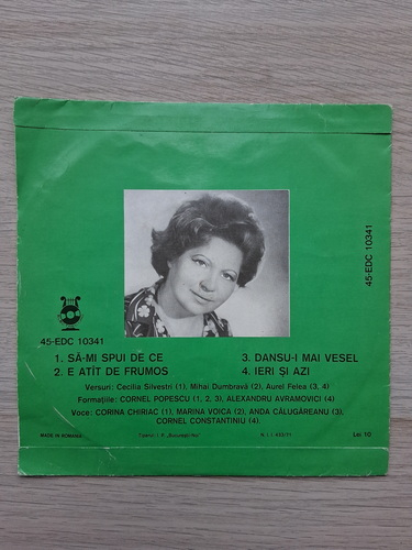 Corina Chiriac, Marina Voica, Anda Calugareanu, Cornel Constantiniu, Formatia Cantabile - Melodii de Camelia Dascal