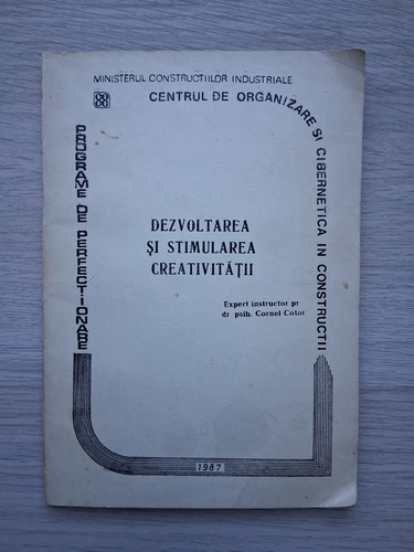 Cornel Cotor - Dezvoltarea si stimularea creativitatii