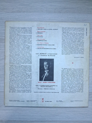 Corul Madrigal al Conservatorului Ciprian Porumbescu, Marin Constantin, Bogdan Dragomir - Romanian contemporary music